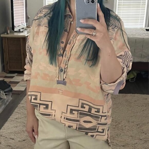 We The Free Aztec Pullover Shirt - Picture 1 of 3